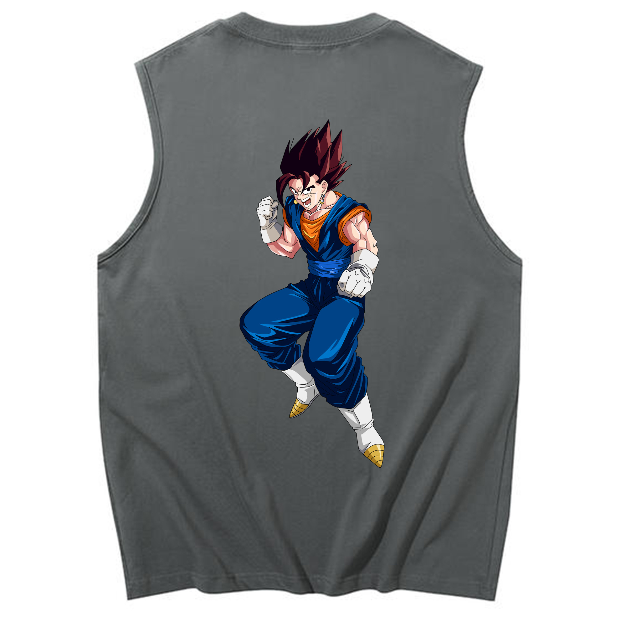 （画像用） ドラゴンボール 孫 悟飯（そんごはん）DRAGON BALL Son Gohan コットン100％タンクトップ（背面プリント）